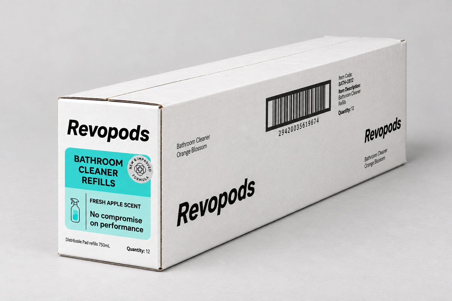 Bathroom cleaner concentrate refills 1 pods to 500 ml